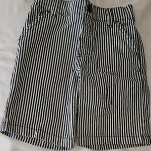 Boys Black Striped Summer Shorts Size 6